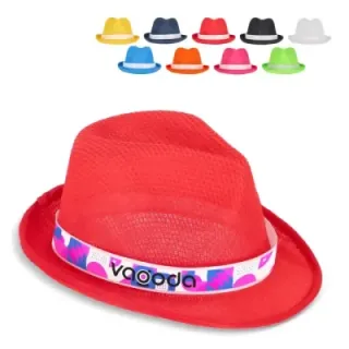 Polyester hat with band - LT90501 (gadzety reklamowe)